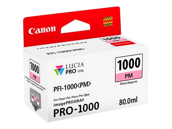 Canon PFI-1000 PM - 80 ml - foto magenta - original - blekktank - for imagePROGRAF PRO-1000