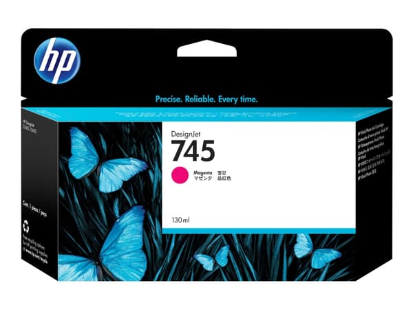 HP 745 - 130 ml - magenta - original - DesignJet - blekkpatron - for DesignJet Z2600 PostScript, Z5600 PostScript