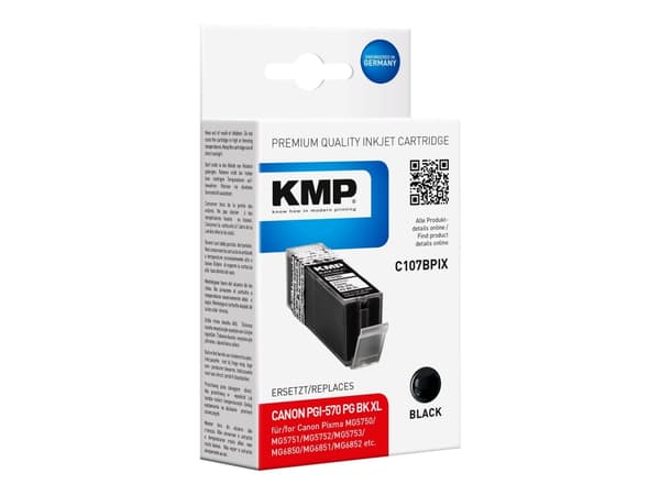 KMP C107BPIX, Väriainepohjainen muste, 22 ml, 500 sivua