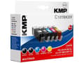 Miniatyrbilde 3 av 5: KMP MULTIPACK C107BKXV - 5-pack - Høy ytelse - svart, gul, cyan, magenta - kompatibel - blekkpatron (alternativ for: Canon 0318C001, Canon 0331C001,