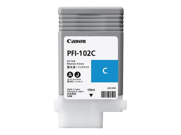 Canon PFI 102 C Cyan Blækbeholder 0896B001