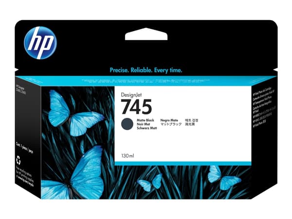 HP 745 - 130 ml - mattsvart - original - DesignJet - bläckpatron - för DesignJet Z2600 PostScript, Z5600 PostScript