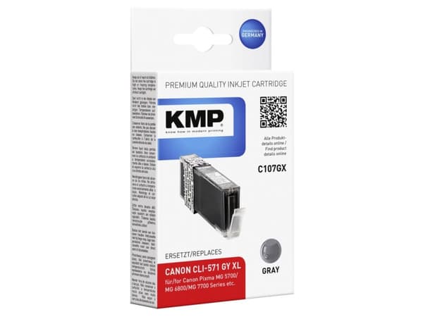 KMP C107GX, Grå, Pigmentbasert blekk, 11 ml, 715 sider