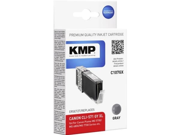 KMP C107GX, Grå, Pigmentbasert blekk, 11 ml, 715 sider