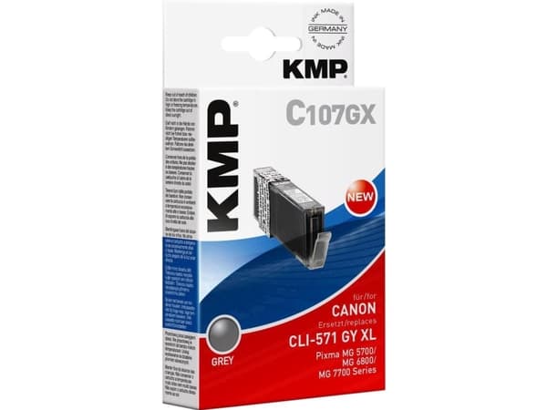 KMP C107GX, Grå, Pigmentbasert blekk, 11 ml, 715 sider