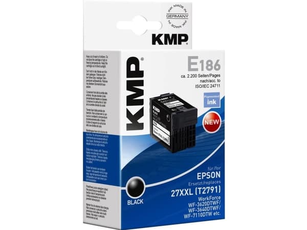 KMP E186, Väriainepohjainen muste, 34 ml, 2200 sivua