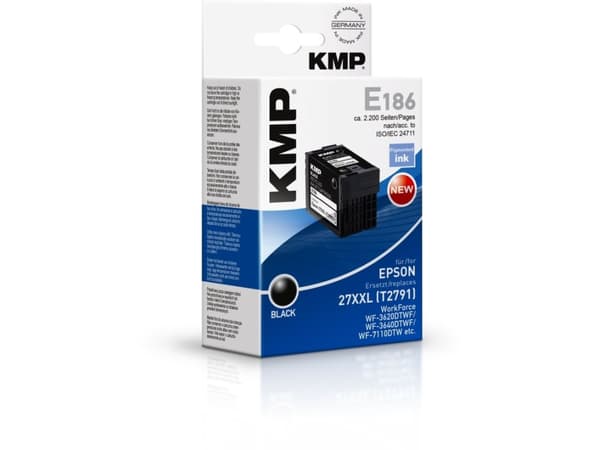 KMP E186, Väriainepohjainen muste, 34 ml, 2200 sivua