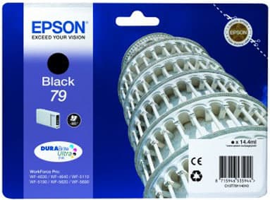 Epson 79 - 14.4 ml - svart - original - blekkpatron - for WorkForce Pro WF-4630DWF, WF-4640DTWF, WF-5110DW, WF-5190DW, WF-5620DWF, WF-5690DWF