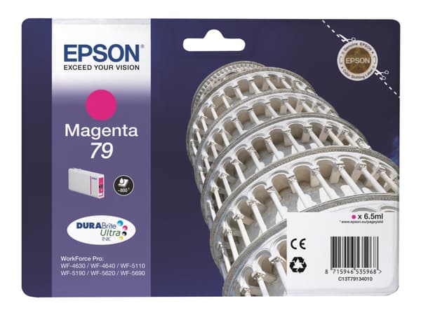 Epson 79 - 6.5 ml - magenta - original - blekkpatron - for WorkForce Pro WF-4630DWF, WF-4640DTWF, WF-5110DW, WF-5190DW, WF-5620DWF, WF-5690DWF