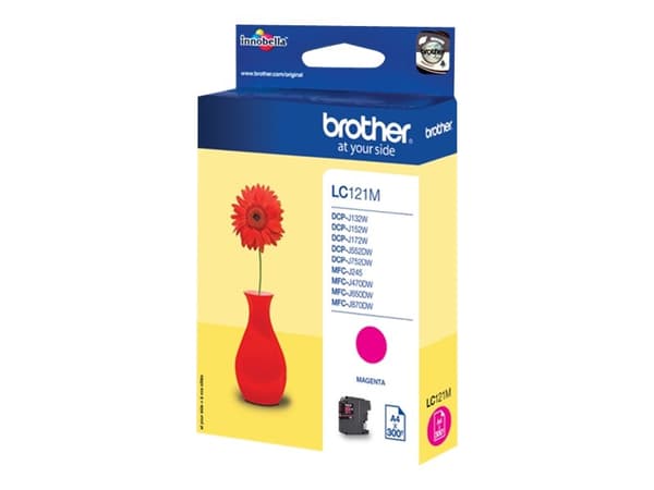 Brother LC121M - Magenta - original - blekkpatron - for Brother DCP-J100, J105, J132, J152, J552, J752, MFC-J245, J470, J650, J870