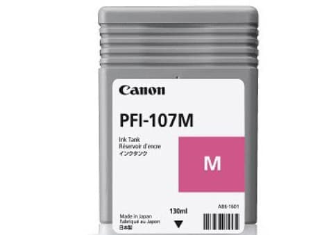 Canon PFI-107 M - 130 ml - magenta - original - blekktank - for imagePROGRAF iPF670, iPF680, iPF685, iPF770, iPF780, iPF785