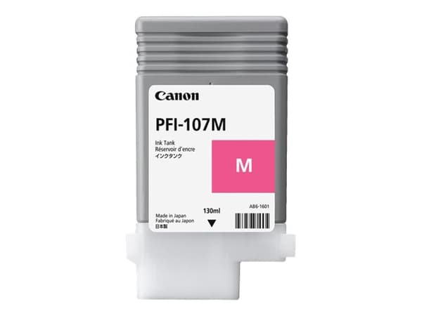 Canon PFI-107 M - 130 ml - magenta - original - blekktank - for imagePROGRAF iPF670, iPF680, iPF685, iPF770, iPF780, iPF785
