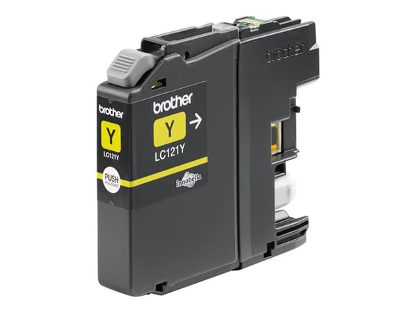 Brother LC121Y - Gul - original - blekkpatron - for Brother DCP-J100, J105, J132, J152, J552, J752, MFC-J245, J470, J650, J870