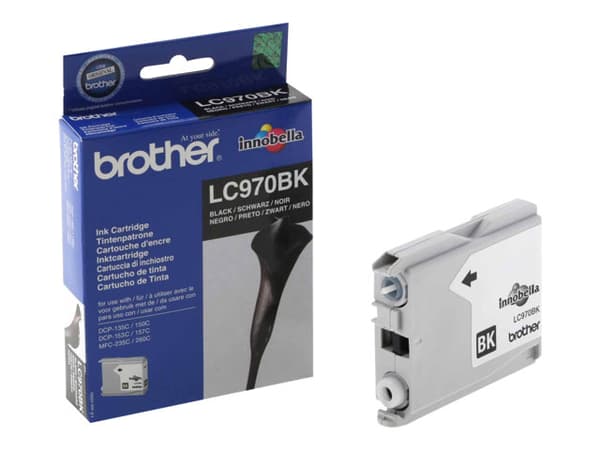 Brother LC970BK - Svart - original - blekkpatron - for Brother DCP-135C, DCP-150C, DCP-153C, DCP-157C, MFC-235C, MFC-260C