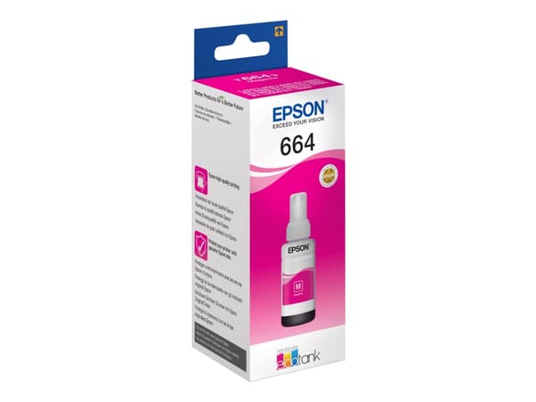 Epson T6643 - 70 ml - magenta - original - blekkpåfylling - for EcoTank ET-14000, ET-16500, ET-2500, ET-2550, ET-2600, ET-2650, ET-3600, ET-4505, ET