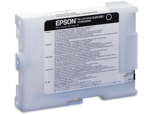 Epson SJIC3 - Svart - original - blekkpatron - for TM J2100