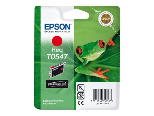 Epson Singlepack Red T0547 Ultra Chrome Hi-Gloss