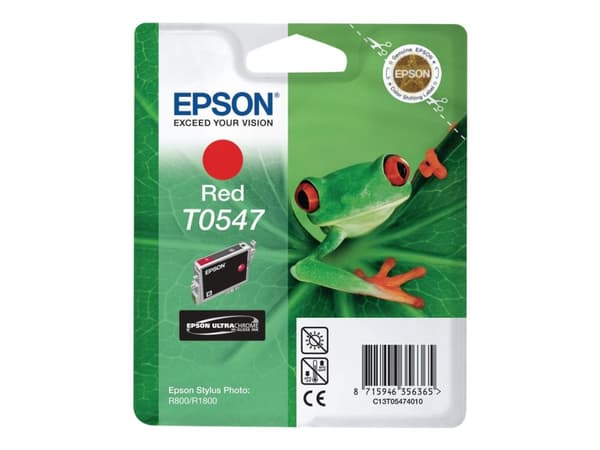 Epson Singlepack Red T0547 Ultra Chrome Hi-Gloss