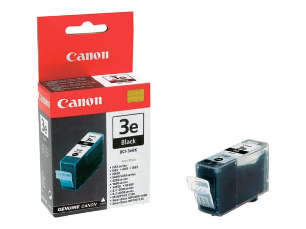 Canon BCI-3eBK - Svart - original - blekkbeholder - for i450; MultiPASS C755; PIXMA IP3000, IP4000, iP5000, MP750, MP760, MP780; S400, 450, 530
