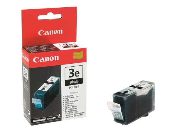 Canon BCI-3eBK - Svart - original - blekkbeholder - for i450; MultiPASS C755; PIXMA IP3000, IP4000, iP5000, MP750, MP760, MP780; S400, 450, 530
