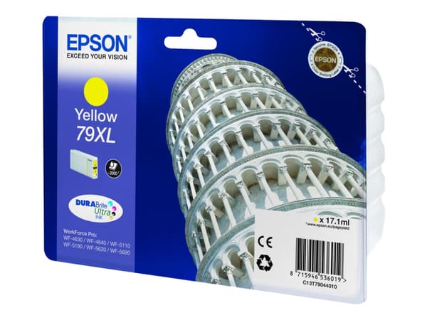 Epson 79XL - 17.1 ml - XL - gul - original - blekkpatron - for WorkForce Pro WF-4630DWF, WF-4640DTWF, WF-5110DW, WF-5190DW, WF-5620DWF, WF-5690DWF