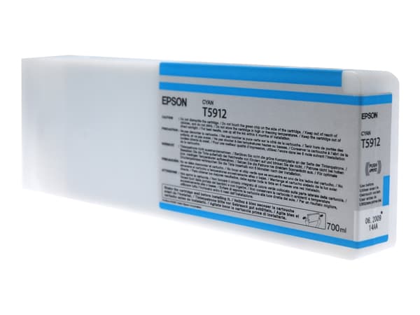Epson T5912 - 700 ml - cyan - original - blekkpatron - for Stylus Pro 11880, Pro 11880 AGFA, Pro 11880 Xerox