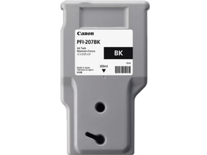 Canon PFI-207 BK - 300 ml - svart - original - blekkbeholder - for imagePROGRAF iPF680, iPF685, iPF780, iPF785