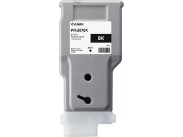 Canon PFI-207 BK - 300 ml - svart - original - blekkbeholder - for imagePROGRAF iPF680, iPF685, iPF780, iPF785