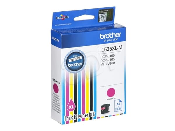 Brother LC525XL-M - Superlång livslängd - magenta - original - bläckpatron - för Brother DCP-J100, DCP-J105, DCP-J200