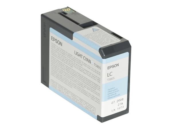 Epson T5805 - 80 ml - lys cyan - original - blekkpatron - for Stylus Pro 3800, Pro 3880