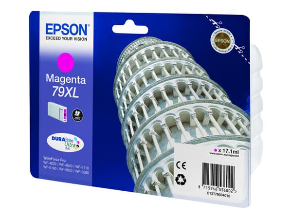 Epson Tower of Pisa Singlepack Magenta 79XL DURABrite Ultra Ink