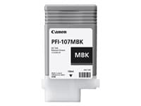 Canon PFI-107 MBK - 130 ml - matt svart - original - blekktank - for imagePROGRAF iPF670, iPF680, iPF685, iPF770, iPF780, iPF785