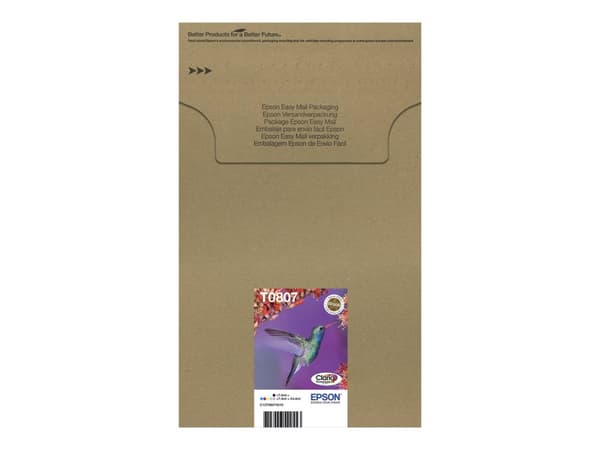 Epson Hummingbird Flerpack EasyMail-förpackning för 6 färger T0807 Claria Photographic Ink