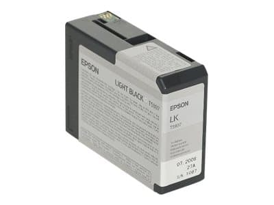 Epson T580 - 80 ml - lys svart - original - blekkpatron - for Stylus Pro 3800, Pro 3880