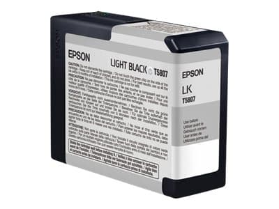 Epson T580 - 80 ml - lys svart - original - blekkpatron - for Stylus Pro 3800, Pro 3880