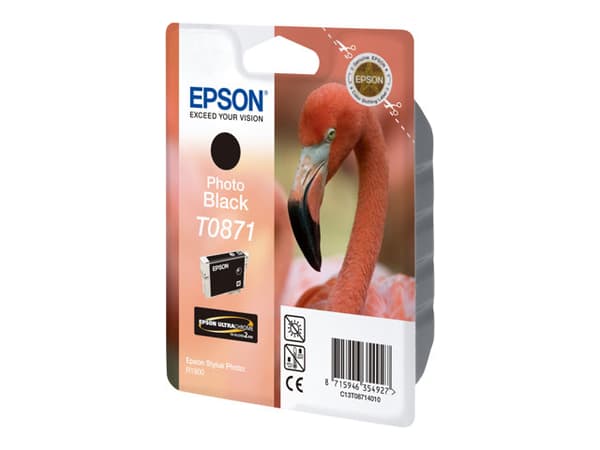Epson Flamingo Singlepack Photo Black T0871 Ultra Gloss High-Gloss 2