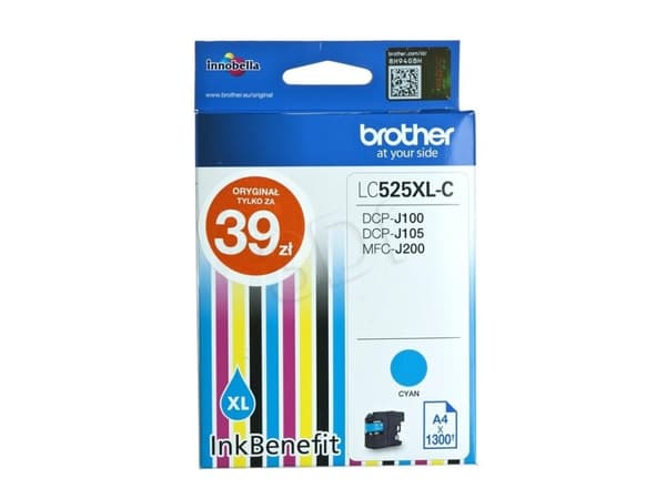Brother LC529XL-C - Super High Yield - cyan - original - blekkpatron - for Brother DCP-J100, DCP-J105, DCP-J200