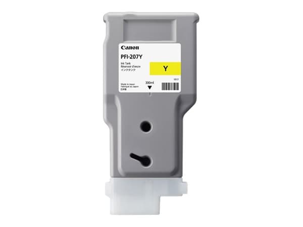 Canon PFI-207 Y blekkpatron 1 stykker Original Gult