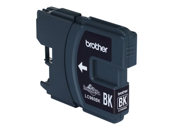 Brother LC980BK - Svart - original - blekkpatron - for Brother DCP-145, 163, 167, 193, 195, 197, 365, 373, 375, 377, MFC-250, 255, 290, 295, 297