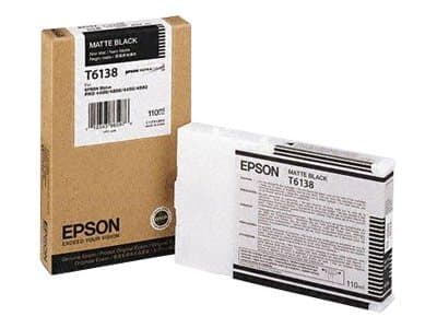 Epson T6138 - 110 ml - matt svart - original - blekkpatron - for Stylus Pro 4000 C8, Pro 4000-C8, Pro 4400, Pro 4450, Pro 4800, Pro 4880