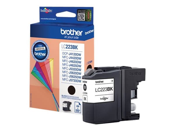 Brother LC223BK - Svart - original - blekkpatron - for Brother DCP-J4120, J562, MFC-J4625, J480, J5320, J680, J880; Business Smart MFC-J4420