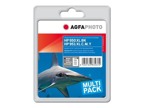 AgfaPhoto APHP950SETXLC, Väriainepohjainen muste, 2 kpl, Monipakkaus