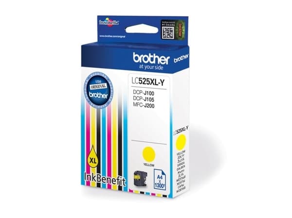 Brother LC525XL-Y blekkpatron Original Ekstra (super) høyt utbytte Gult