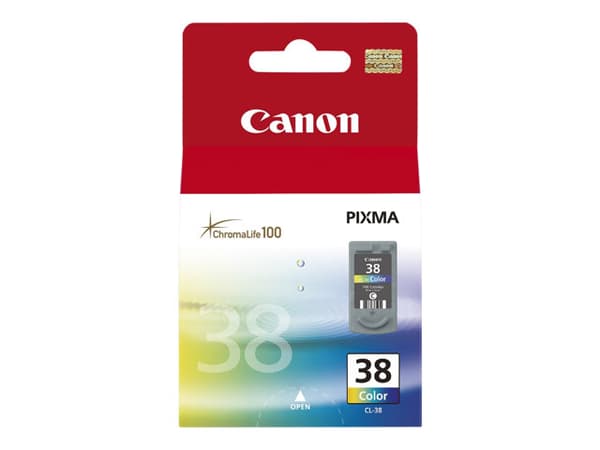 Canon CL-38 - 9 ml - farge (cyan, magenta, gul) - original - blekkpatron - for PIXMA iP1800, iP1900, iP2500, iP2600, MP140, MP190, MP210, MP220, MP47