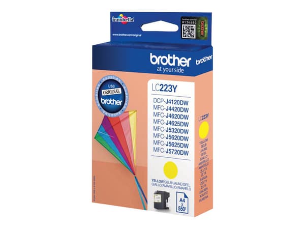 Brother LC223Y - Gul - original - blekkpatron - for Brother DCP-J4120, J562, MFC-J4625, J480, J5320, J680, J880; Business Smart MFC-J4420