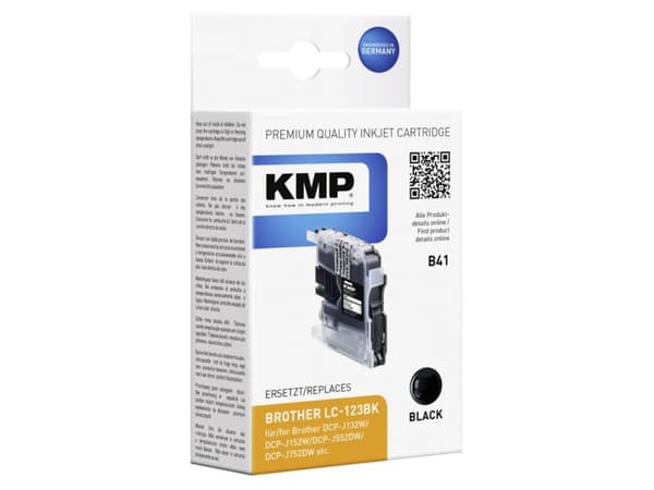 KMP LC123BK, Pigmentbasert blekk, 1 stykker