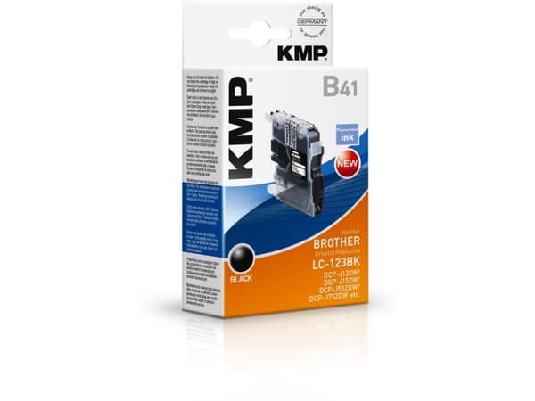 KMP LC123BK, Pigmentbasert blekk, 1 stykker