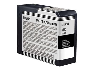 Epson Yksittäispakkaus, mattamusta T580800, Väriainepohjainen muste, 80 ml, 1 kpl