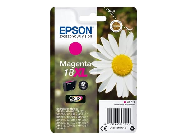 Epson Daisy Singlepack Magenta 18XL Claria Home Ink