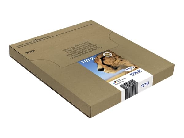Epson T071 Easy Mail Packaging - 4-pack - 23.9 ml - svart, gul, cyan, magenta - original - boks - blekkpatron - for Stylus DX9400, SX115, SX210, SX21